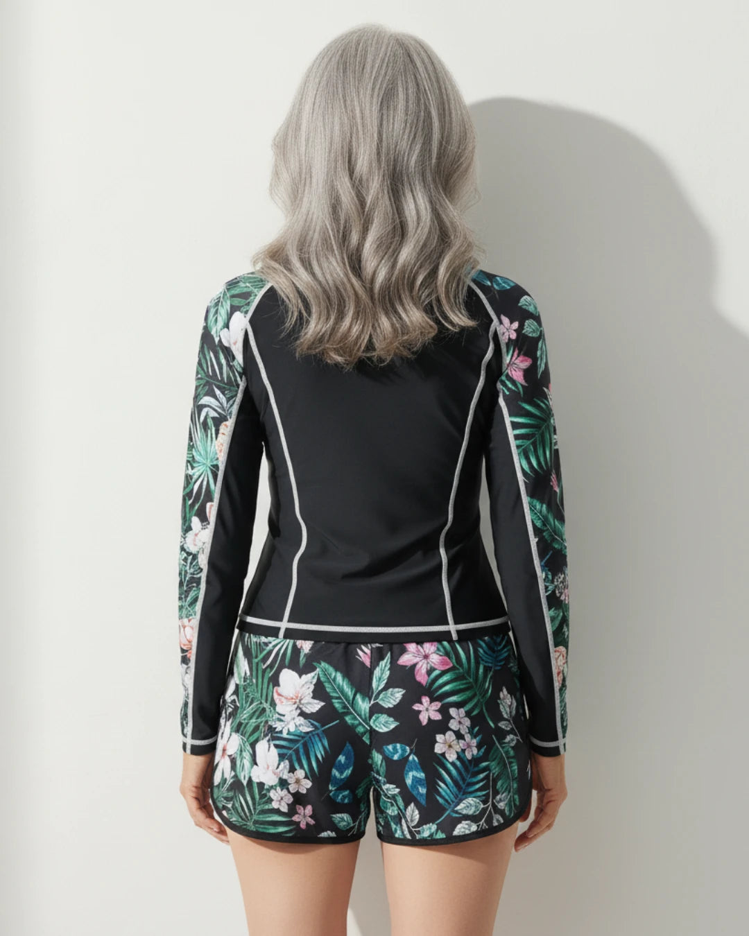 Conjunto de Praia Manga Longa Brilho Solar