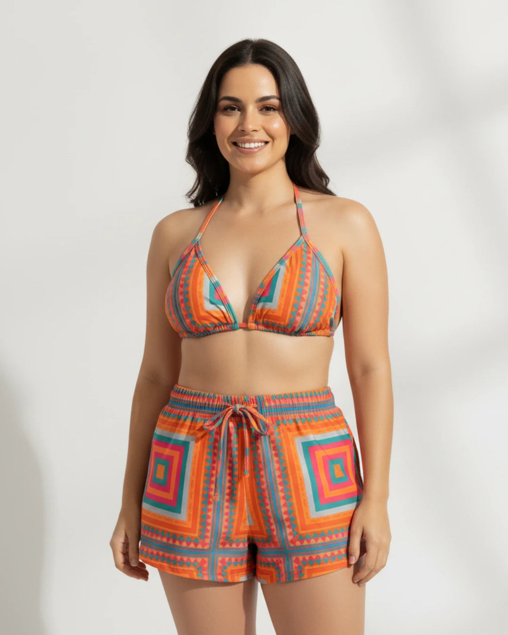 Conjunto de Praia 3 Peças Calor Tropical