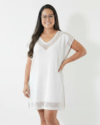 Saida de Praia Camiseta Longa Tricot Harmonia