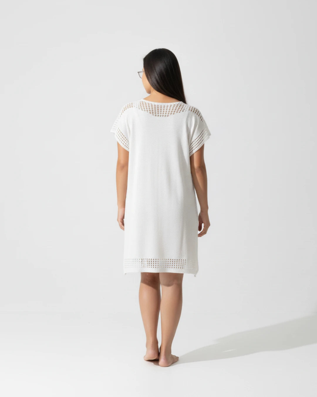 Saida de Praia Camiseta Longa Tricot Harmonia