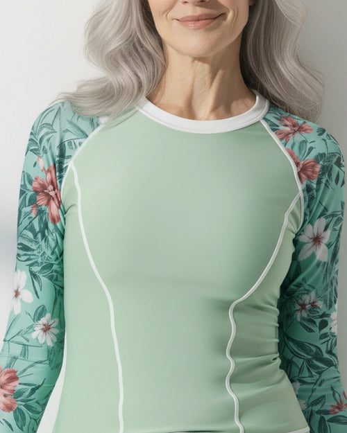 Conjunto de Praia Manga Longa Brilho Solar